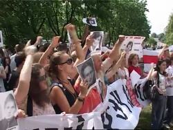 Opposition supporters hold rally in support of freed activists News Clip