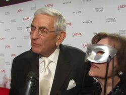 INTERVIEW: Eli Broad on coming out to support the Resnick's, what this addition means to LACMA at the LACMA Presents 'The Unmasking' at Los Angeles CA. (Footage by WireImage Video/GettyImages) Stock Footage