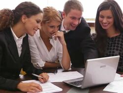 Business team meeting Stock Footage