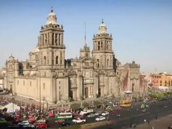 Mexico City Metropolitan Cathedral Stock Footage