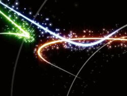 Rainbow Light Streaks Stock Footage