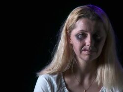 HD: Abused Wife With Hope Stock Footage