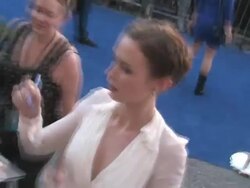 Emily Blunt Signs at Gnomeo And Juliet Premiere in Hollywood 01/23/2011 at the Celebrity Sightings in Los Angeles at Los Angeles CA. (Footage by WireImage Video/GettyImages) Stock Footage