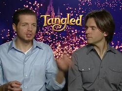 INTERVIEW Nathan Greno and Byron Howard on creating Rapunzel at the Tangled Interviews at London England. (Footage by WireImage Video/GettyImages) Stock Footage