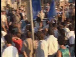 Albania - Berisha's election campaign News Clip