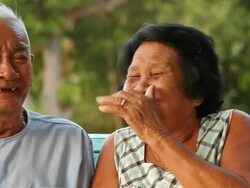Senior Couple Relaxing Stock Footage