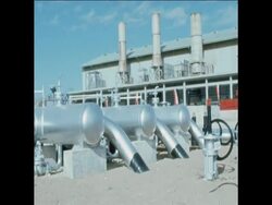 SYND 29 12 75 PIPELINE OPENING CEREMONY News Clip