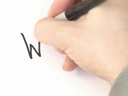 Somebody Handwriting \What?\ HD Stock Footage