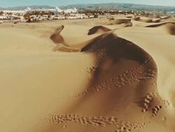 View of a white city - camera slowly moves away. Stock Footage