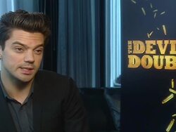 INTERVIEW Dominic Cooper on how similar he looks to the characters and the approach to the roles at the Devil's Double Interview at London England. (Footage by WireImage Video/Getty Images Entertainment Video) Stock Footage