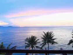 Cold Twilight Sea View Stock Footage