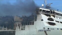 Ferry still on fire in Baltic Sea not at risk of sinking Instructional Video