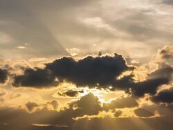 Clouds and Sunbeams,Time Lapse Stock Footage