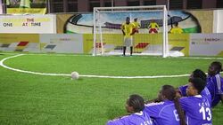 CLEAN : Nigeria gets Africas first football pitch lit by players News Clip