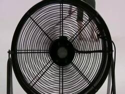 Summer Worker: Painter Working behind Silhouette Fan Stock Footage