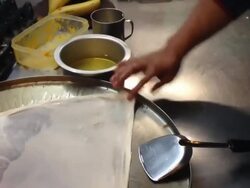 The Making Of Thai Roti (Pancake) Stock Footage