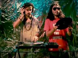 DJ team at work Stock Footage