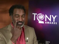 INTERVIEW: Norm Lewis on how he found out about the nomination, on it being a fantasy and how happy he is that it happened with this show on at 2012 Tony Awards Meet The Nominees Press Reception  Stock Footage