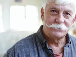 Portrait of male potter in studio Stock Footage