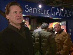 Bill Pullman at Celebrities Visit The Samsung Galaxy Lounge - Day 1 Stock Footage