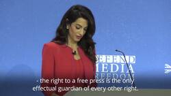 Amal Clooney: Trump making honest journalists more vulnerable to abuse News Clip
