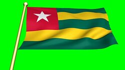 Flag of Togo  Animation Stock Footage