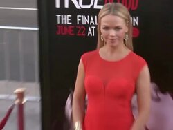 Lauren Bowles at "True Blood" Seventh and Final Season Premiere Stock Footage