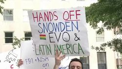 CLEAN : Hundreds protest NSA surveillance News Clip