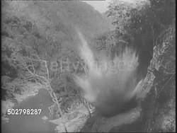 Workers Constructing New Railroad In Burma News Clip