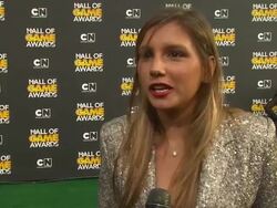 INTERVIEW: Maya Gabeira at Cartoon Network Hosts Second Annual Hall Of Game Awards on 2/18/12 in Santa Monica, CA. Stock Footage