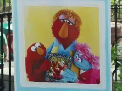 ATMOSPHERE: Signage at the Katie Couric and Sesame Street Muppets - When Families Grieve at New York NY. (Footage by WireImage Video/GettyImages) Stock Footage