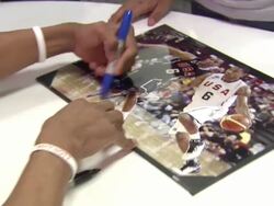 Russell Westbrook at the Russell Westbrook Greets Fans At T-Mobile And Gears Up For NBA All-Star 2011 In Los Angeles at Los Angeles CA. (Footage by WireImage Video/GettyImages) Stock Footage