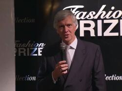 Christopher Cowdray, CEO Dorchester Collection announces the winner of the Dorchester Collection Fashion Prize.(Footage by WireImage Video/GettyImages) Stock Footage