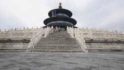 Time-lapse Temple of Heaven (Tiantan) in Beijing, China. Stock Footage