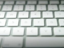 Computer Keyboard - tracking shot. HD Stock Footage