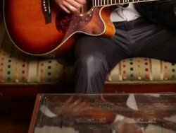 Guitarist Playing Guitar Stock Footage