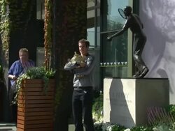 Andy Murray with Wimbledon Trophy News Clip