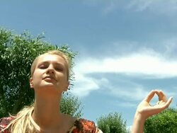 Yoga Relaxing Stock Footage