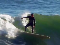 Early Morning San Francisco, California Surfer Stock Footage