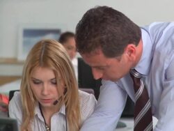 Young office worker Stock Footage