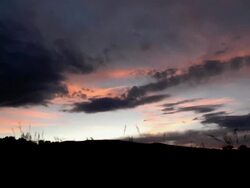 Sunset over the Rocky Mountains Stock Footage