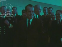 Nixon in Berlin and at NATO in Brussels, 1969 Stock Footage