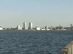 WS View of Brooklyn and Williamsburg bridge / New York, New York, United States Stock Footage