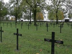 SHADOWS OF WAR: Jewish graves at Fricourt German Military Cemetery Stock Footage