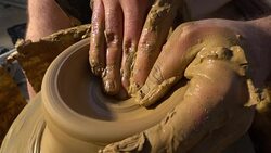 Pottery and Hand Stock Footage