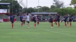 CLEAN : Football: South Korea train for World Cup friendly News Clip