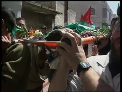 WRAP Aftermath of Israeli attacks on West Bank. bodies, comments News Clip