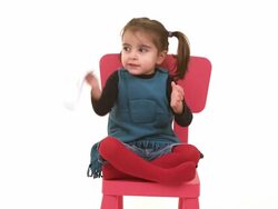 little girl with toy elephant Stock Footage