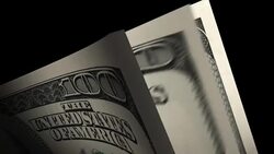 HD : Counting Money with Alpha Matte. Stock Footage