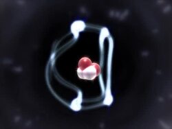 Helium atom animation schrodinger model Stock Footage